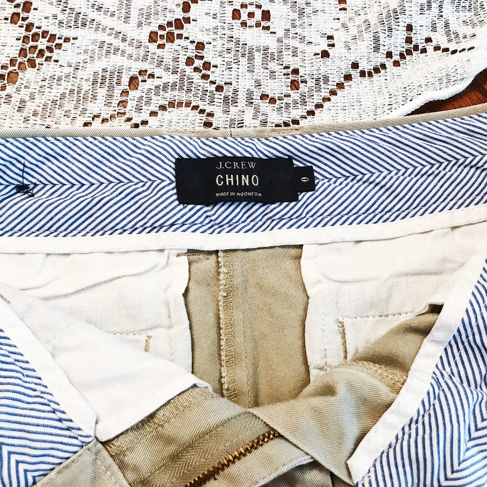 J Crew Chino Tan Khaki Shorts - Picture 3 of 5